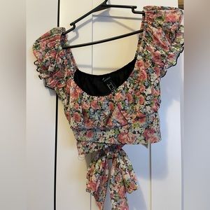 Floral crop top